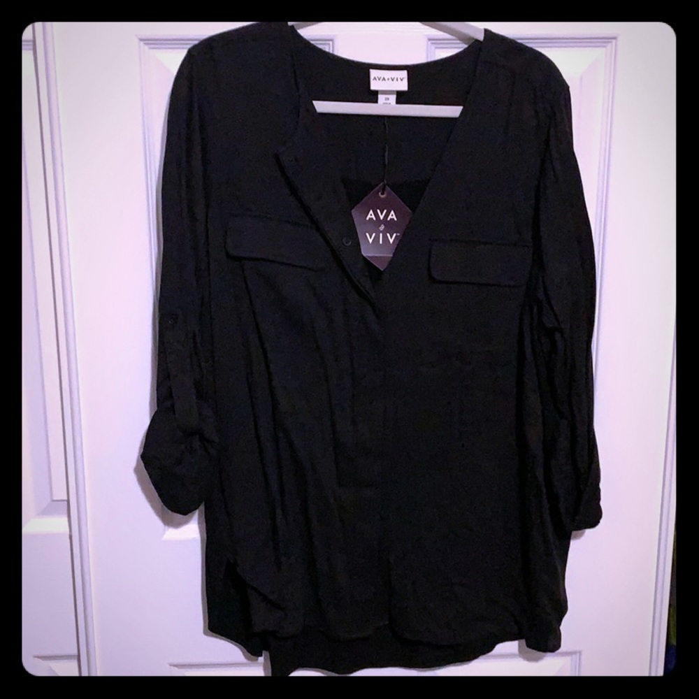 3/4 Sleeve Button Up